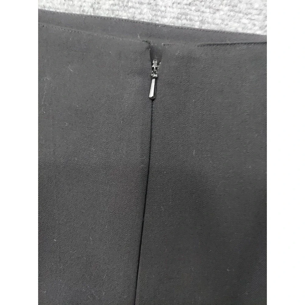 Saks 5th Avenue Wool‎ Skirt Womens 6 Black Pencil Pockets Lined Career Back Zip